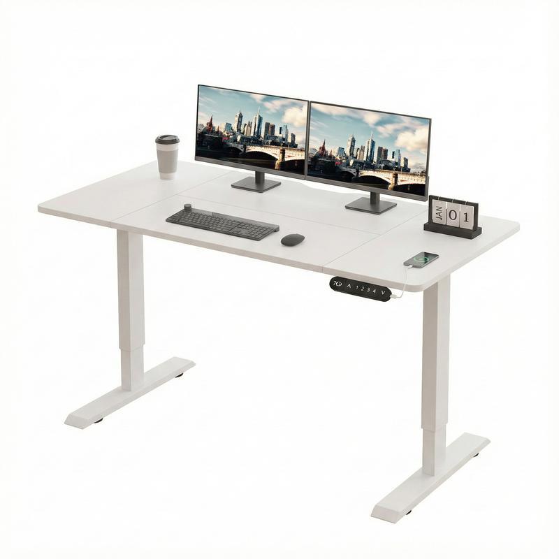 Escritorio Altura Ajustable Con 4 Botones de Almacenamiento Electrico Con Tipo-C Escritorio Gamer Escritorio Oficina Escritorio Minimalista Escritorio Modernos