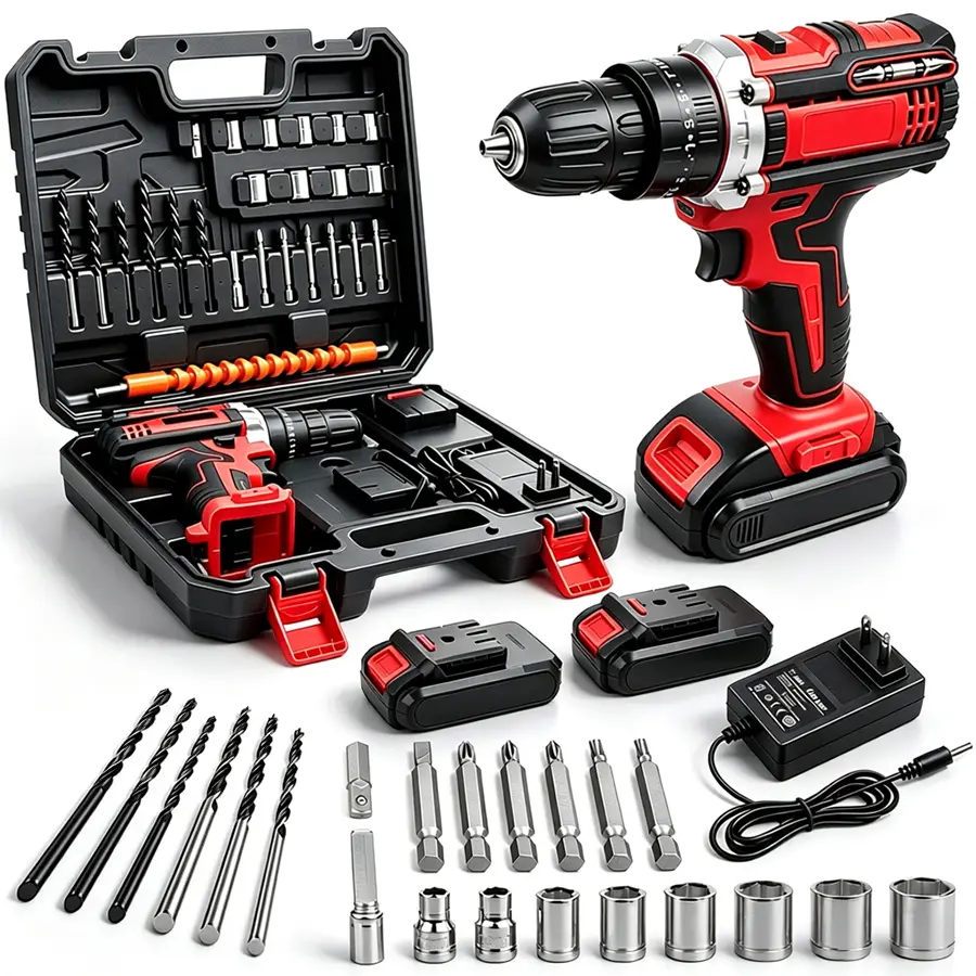 kit-herramientas-128-piezas-taladro-inalambrico-21v