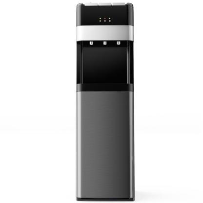 Dispensador de agua Sweetcrispy de 5 galones con carga inferior, de acero inoxidable, 3 ajustes de temperatura (caliente, ambiente, fría), bloqueo de seguridad para niños, control de temperatura para dispensadores y enfriadores de agua automáticos en el h