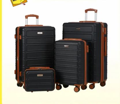 Juego de equipaje rígido extensible de 4 piezas apto para TSA