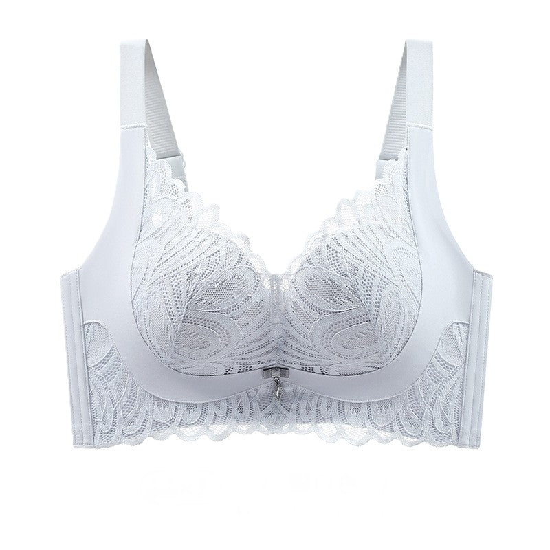 Triumph - 4 sztuki 🔥Bawełniane biustonosze damskie bez fiszbin, bez fiszbin, koronkowe, wygodne, oddychające, push-up