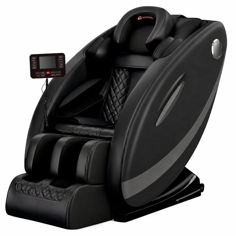 Sillón de Masaje 8D Gravedad Cero 98*74*130 cm, Terapia de Calor, Control Remoto, Bocinas Bluetooth, Masaje Profesional, Azul, Programas Automáticos, Airbags, Elongación Corporal