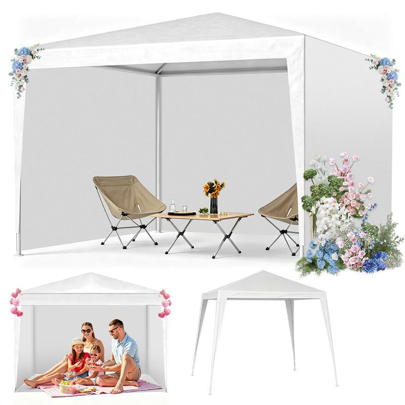 Toldo Carpa 3x3m Para Fiestas Y Eventos Con Paredes Y Ventanas De PE Estructura De Acero Para Jardín