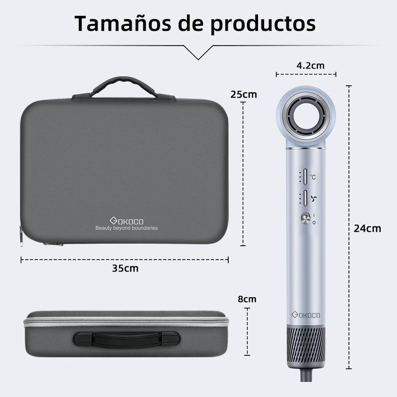 Secador de Pelo Multifuncional con Iones Negativos, Secado Rápido y Cuidado Capilar sin Daños