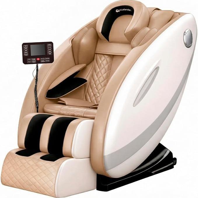 Sillón de Masaje 8D Gravedad Cero 98*74*130 cm, Terapia de Calor, Control Remoto, Bocinas Bluetooth, Masaje Profesional, Azul, Programas Automáticos, Airbags, Elongación Corporal