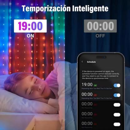 Luces de Cortina , 900 LED Luces para Cuarto 2.1mx2.1m APP Hello Fairy