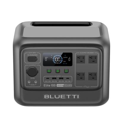 Estación de energía portátil BLUETTI Elite 100 V2 de 1024 Wh, generador solar con batería LiFePO4, equipado con 4 tomas de CA de 1800 W (pico de 3600 W) para respaldo; un 35 % más compacto, ideal para acampadas y cortes de energía (panel solar opcional).