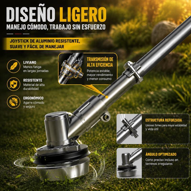 Desbrozadora Cortacésped de 2 Tiempos 52CC Alta Potencia sin Electricidad Herramienta Multifuncional para Cuidado de Jardín en Casa o Granja Ahorra Tiempo y Esfuerzo en el Corte del Pasto