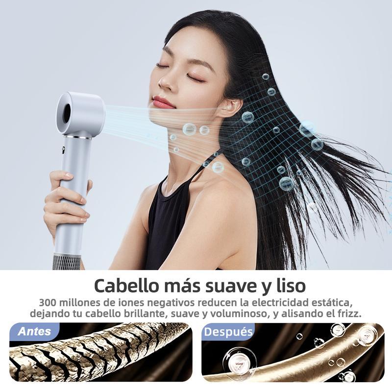Secador de Pelo Multifuncional con Iones Negativos, Secado Rápido y Cuidado Capilar sin Daños