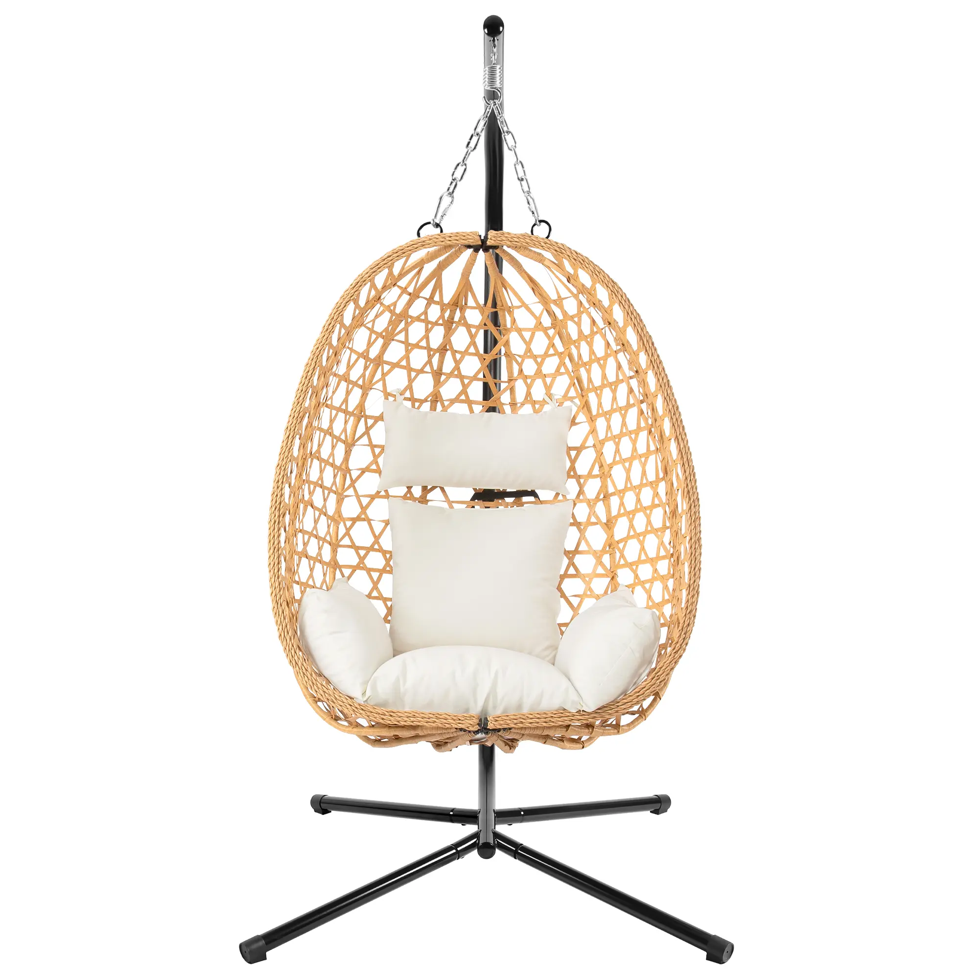 Sillón Colgante Tipo Huevo de Ratán 160 kg