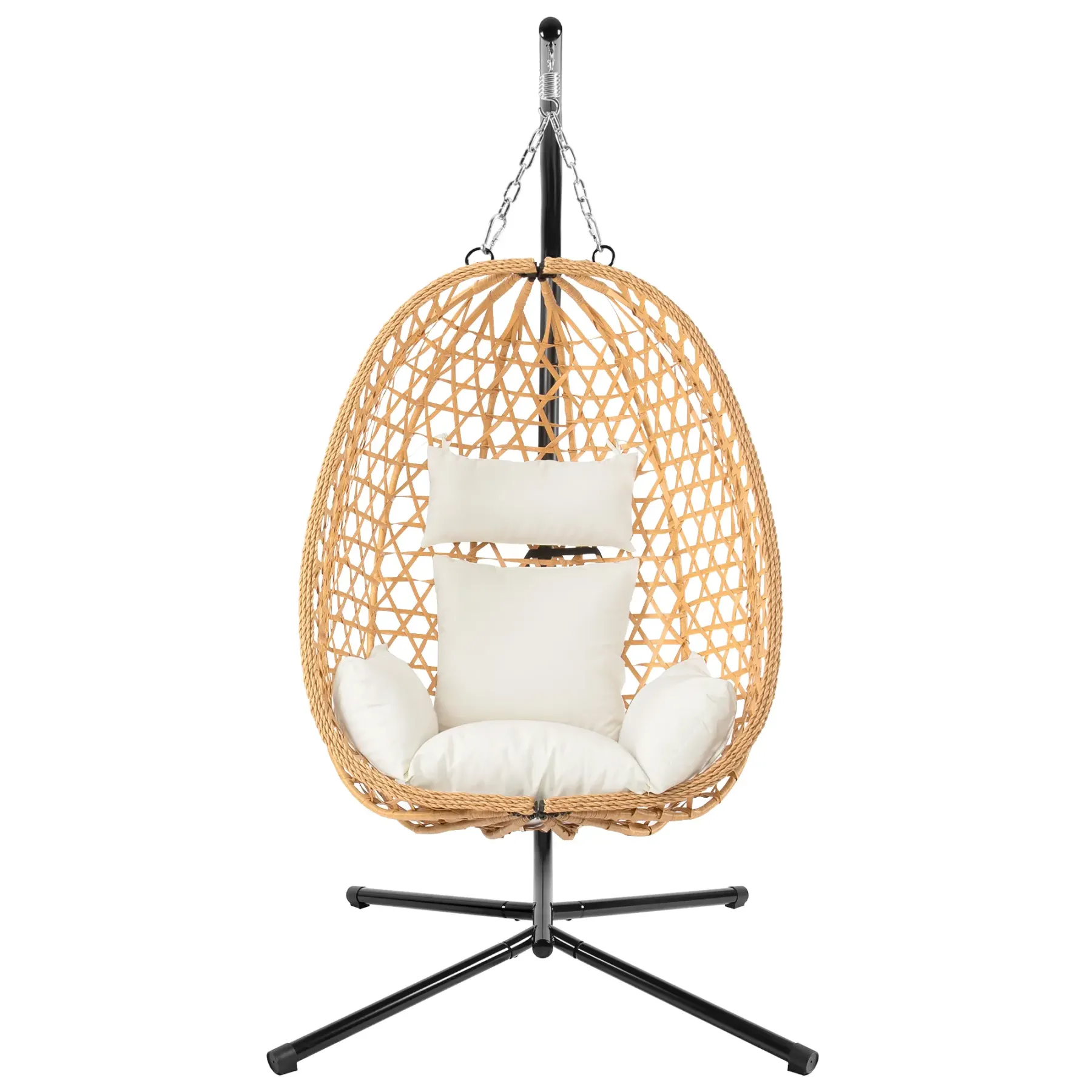 Sillón Colgante Tipo Huevo de Ratán 160 kg