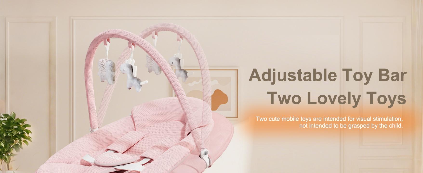 Baby Swing for Infants to Toddler| Portable Infant Swing , Rocker for Newborn with 5 Speeds, 5-Point Harness for Baby Boy Girl Swing with Music