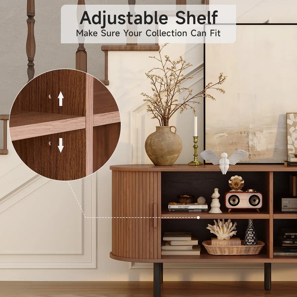 Mueble para TV con Puertas Corredizas