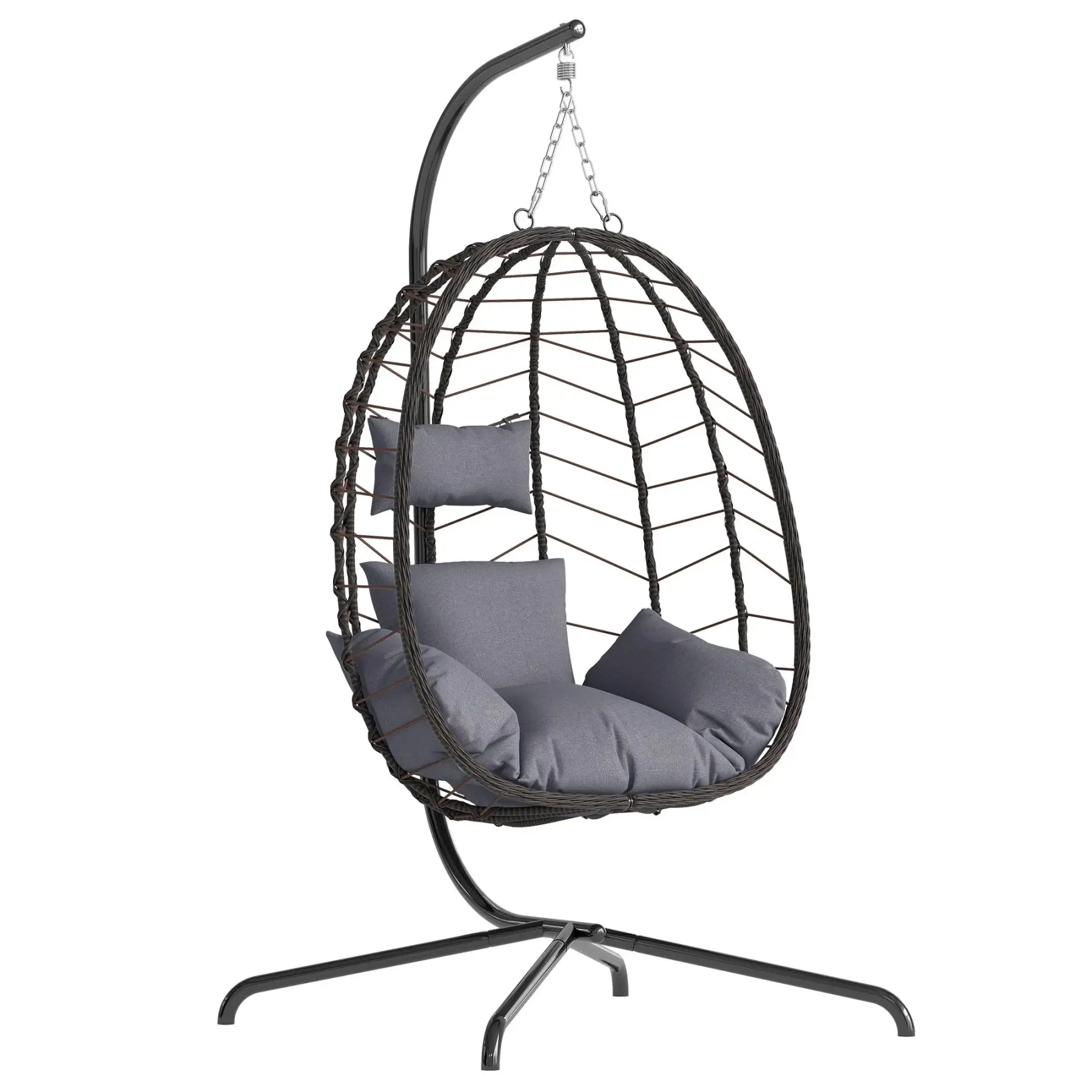 Sillón Colgante Tipo Huevo de Ratán 160 kg