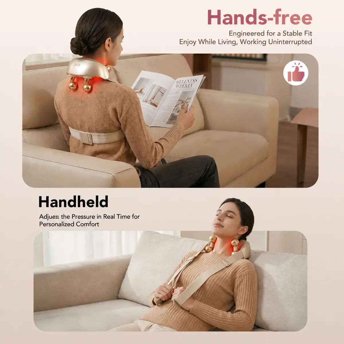 Masajeador Cervical con Calor Shiatsu