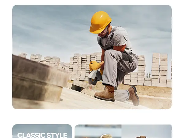 【Fall Deals】NORTIV 8 Men's Steel Toe Full Grain Leather Pull On Cuban Work Boots - Western Square Toe, Industrial Hazard Protection, Goodyear Welt Construction, Oil-Non Slip Outsole, Water Resistant Men's Shoes & Safety Footwear, Non Slip Shoes for Work