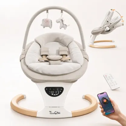 Mecedora Eléctrica para Bebé con Balanceo Automático
