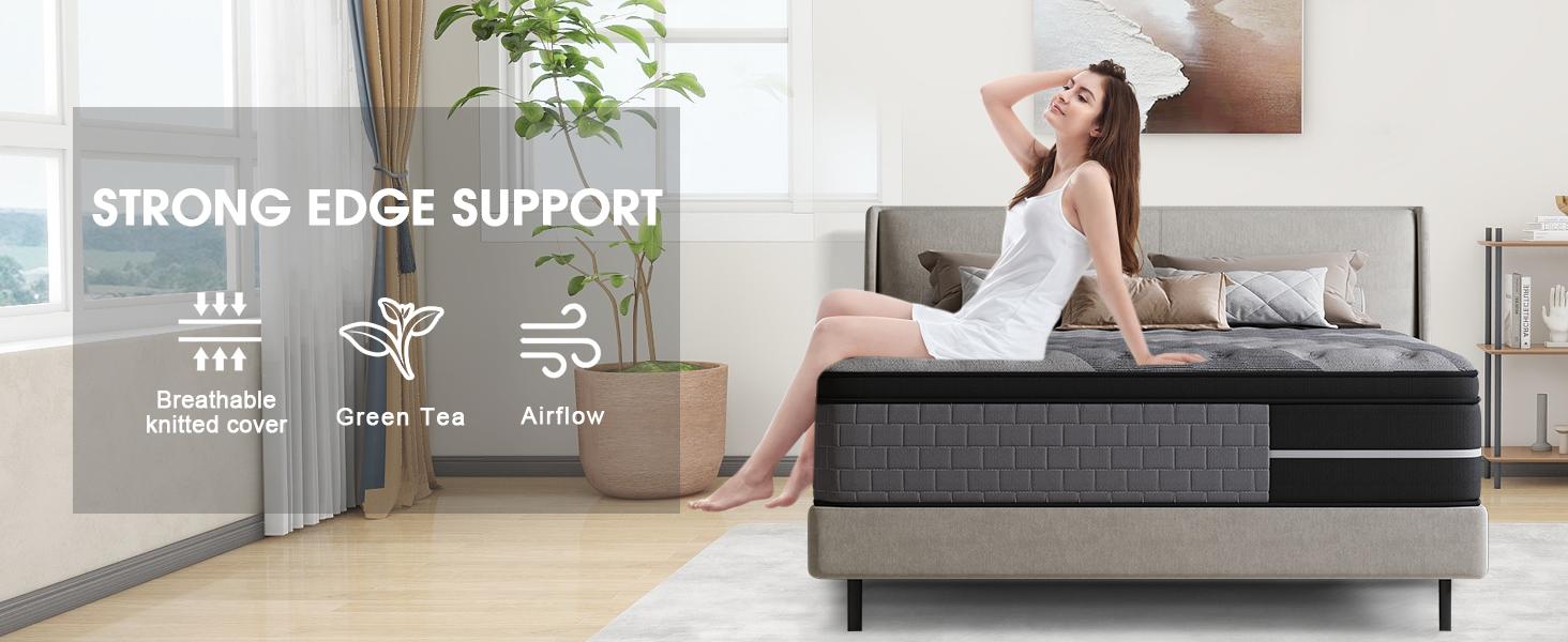 【LODEIJA】Medium Hybrid Mattress 8/10/12/14 Inch Twin Full Queen King Mattress Memory Foam And Spring Comfy,Pressure Relief,Medium Firmness,Lumbar Support,cooling, fiberglass free, motion isolation,Comfortable Sleep,home makeover 【LODEIJA】Medium Hybrid Mattress 8/10/12/14 Inch Twin Full Queen King Mattress Memory Foam And Spring Comfy,Pressure Relief,Medium Firmness,Lumbar Support,cooling, fiberglass free, motion isolation,Comfortable Sleep,home makeover