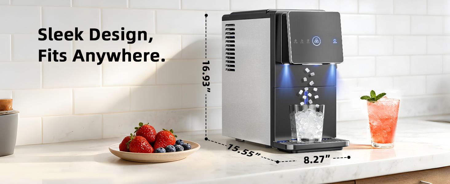 Antarctic Star Countertop Nugget Ice Maker, Self-Cleaning Portable Ice Machine, 33 lb/24H, 1.8L Water Tank, 1.5 lb Ice Storage, Touch Screen & Auto Ice Drop, for Home/Office/Kitchen,back to school,back to school haul Antarctic Star Countertop Nugget Ice Maker, Self-Cleaning Portable Ice Machine, 33 lb/24H, 1.8L Water Tank, 1.5 lb Ice Storage, Touch Screen & Auto Ice Drop, for Home/Office/Kitchen,back to school,back to school haul