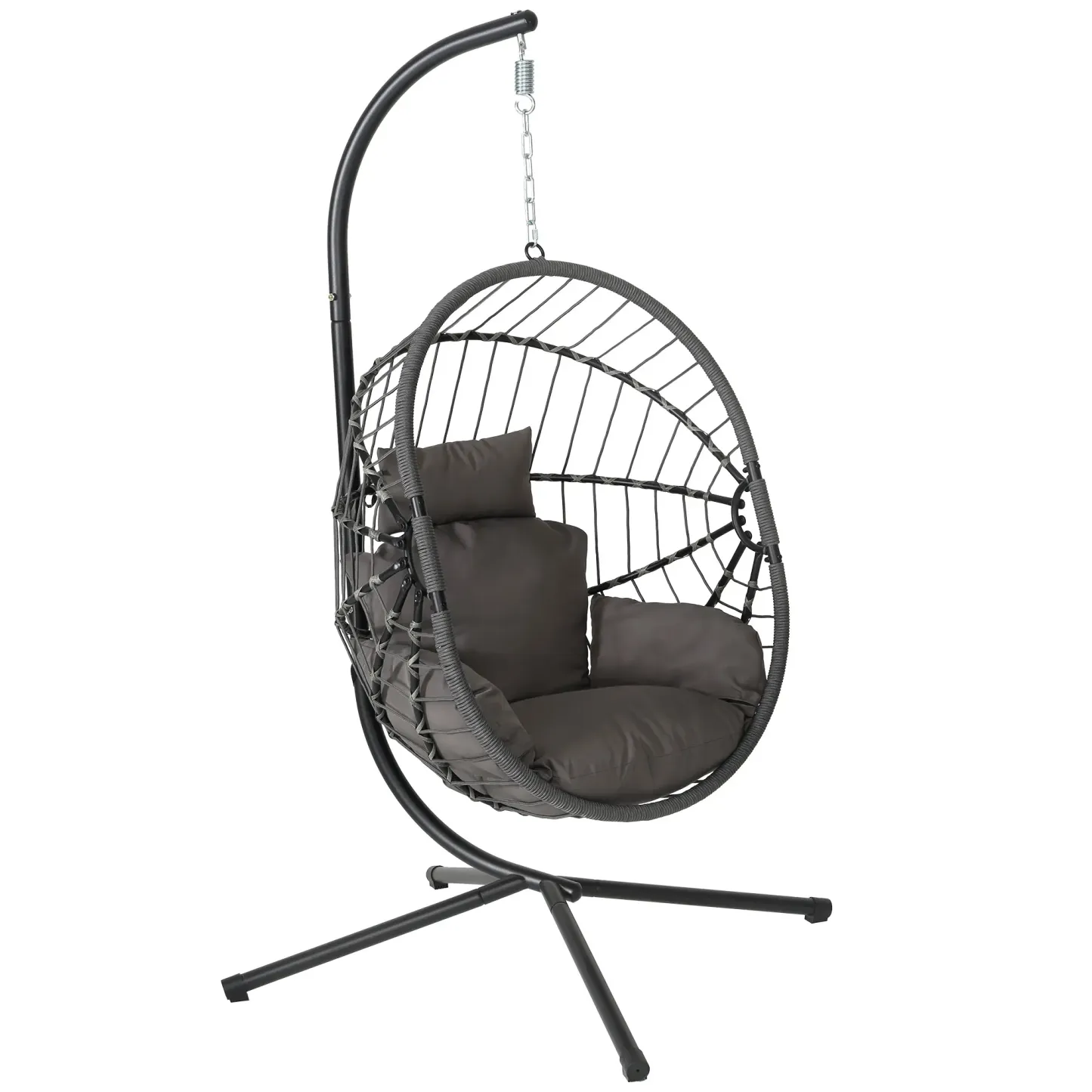 Sillón Colgante Tipo Huevo de Ratán 160 kg