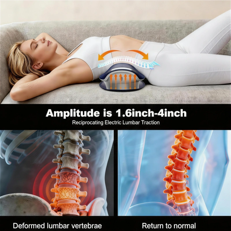 Masajeador Lumbar 4 en 1 con Tracción Dinámica