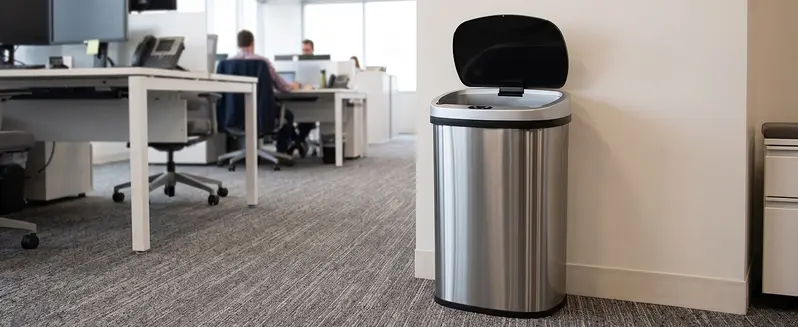 Automatic Trash Can, 13 Gallon Touchless Sensor Garbage Can，Smart trash can，Motion Sensor ，Smart Sensing，Touch-Free Sensing Easy Daily Use