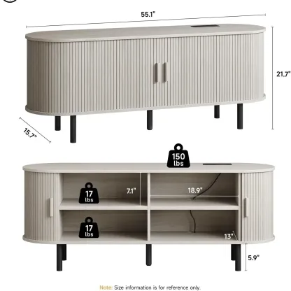 Mueble para TV con Puertas Corredizas