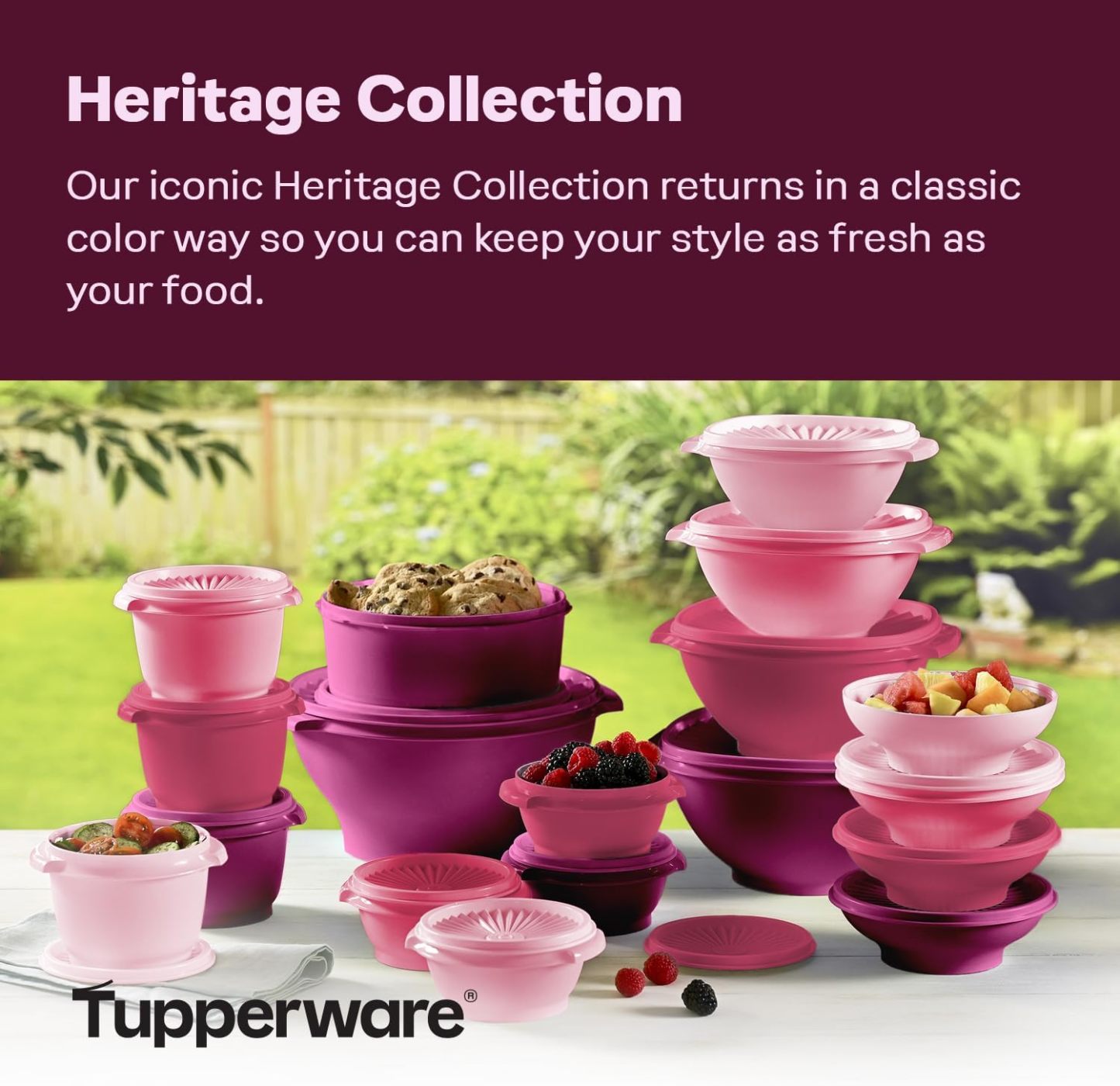 Set de 36 Recipientes Heritage Servalier con Tazones y Contenedores para Alimentos