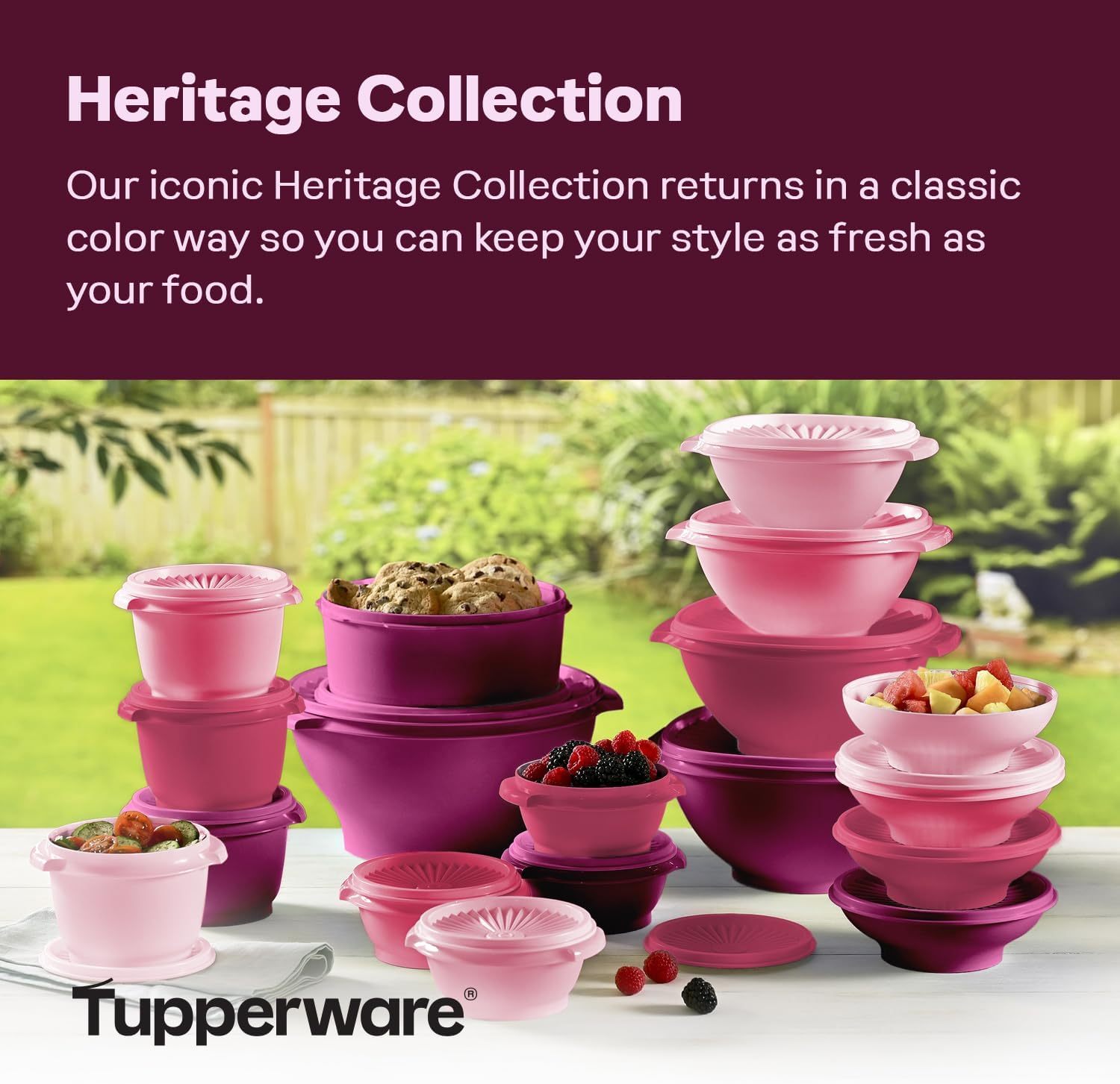 Set de 36 Recipientes Heritage Servalier con Tazones y Contenedores para Alimentos