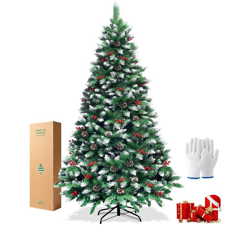 Árbol de Navidad | Pino Navideño | arbolito de Navidad Artificial Frondoso | Base de Metal | 1200 Ramas PVC | Decoración Navideña | mi arbol de navidad | pinos de navidad grandes