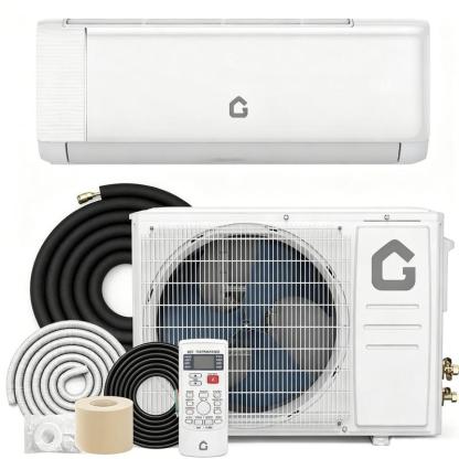 Aire acondicionado mini split Garvee de 24K/23K/18K/17K/12K/11.5K/9K BTU con bomba de calor, 22 SEER2, ultra silencioso, 110/115V/208-230V sin ductos, con WiFi y control por app, enfría y calienta hasta 1500 pies², incluye kit de instalación.