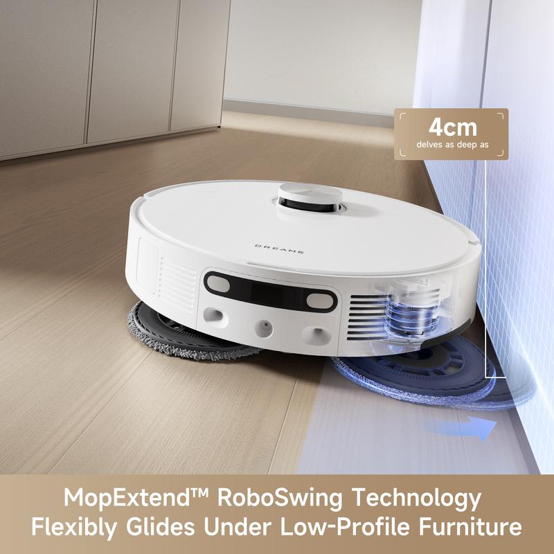 【Oferta Limitada】Robot Aspiradora y Trapeador, Succión de 10,000 Pa, Tecnología MopExtend, Base Todo en Uno, Vaciado Automático hasta 75 Días, Autolavado y Secado de Mopas, Evasión Inteligente de Obstáculos y Limpieza de Alfombras