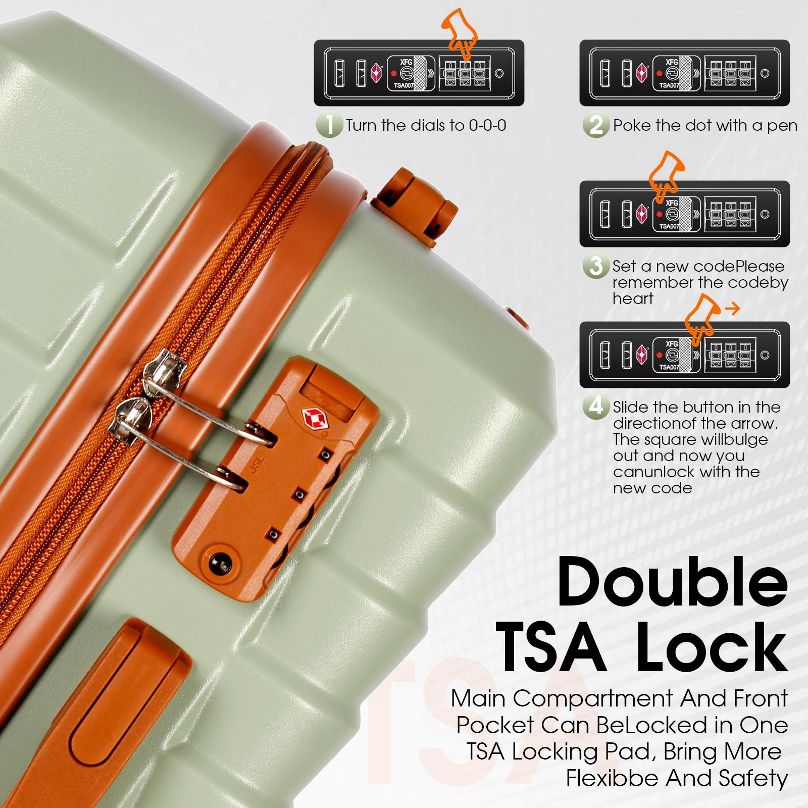 UUH Luggage Sets(3pcs/4pcs/6pcs/7pcs/8pcs) with TSA Locks - Suitcase for Travel, Hardshell Luggage Spinner Wheels Lightweight UUH Luggage Sets(3pcs/4pcs/6pcs/7pcs/8pcs) with TSA Locks - Suitcase for Travel, Hardshell Luggage Spinner Wheels Lightweight