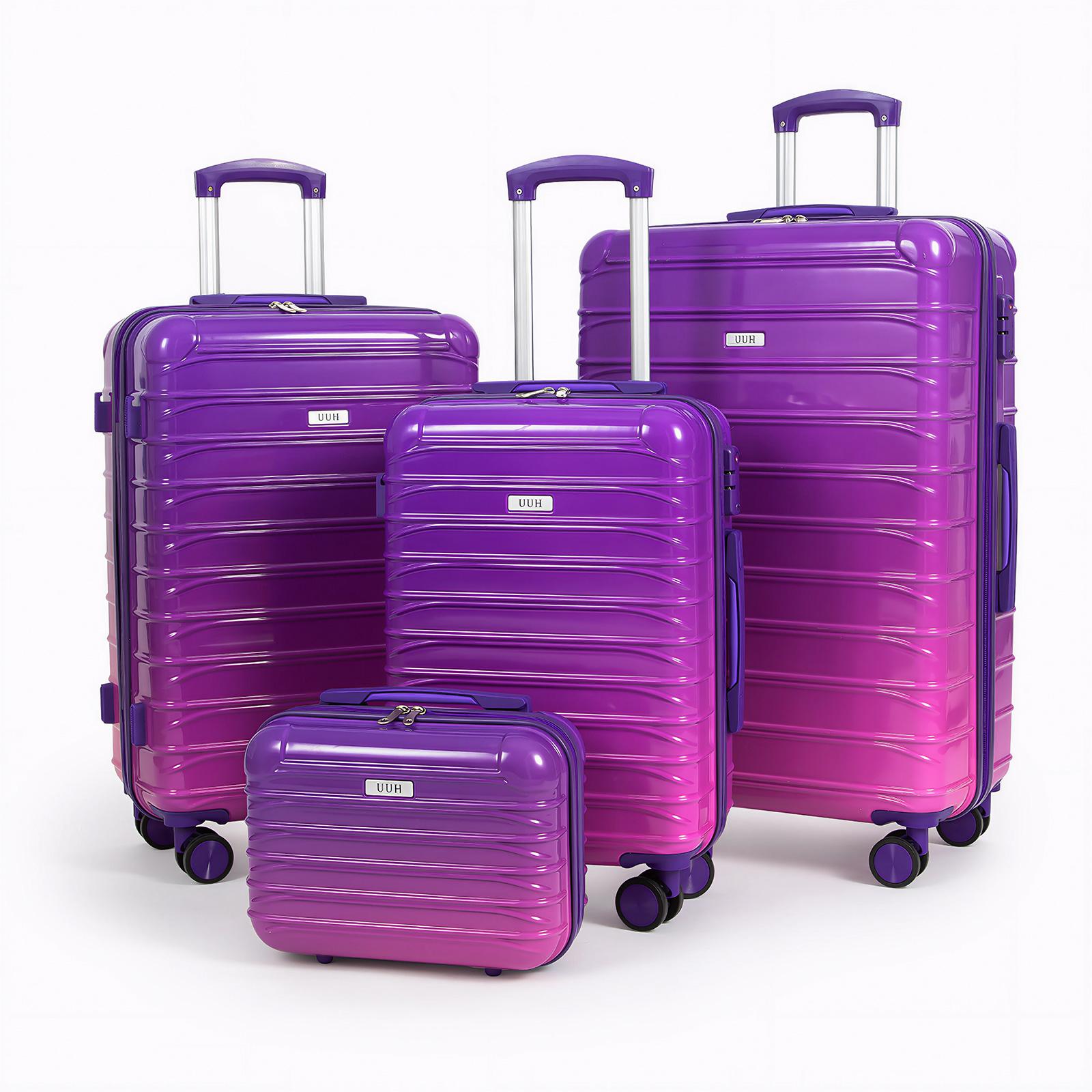 UUH Luggage Sets(3pcs/4pcs/6pcs/7pcs/8pcs) with TSA Locks - Suitcase for Travel, Hardshell Luggage Spinner Wheels Lightweight UUH Luggage Sets(3pcs/4pcs/6pcs/7pcs/8pcs) with TSA Locks - Suitcase for Travel, Hardshell Luggage Spinner Wheels Lightweight