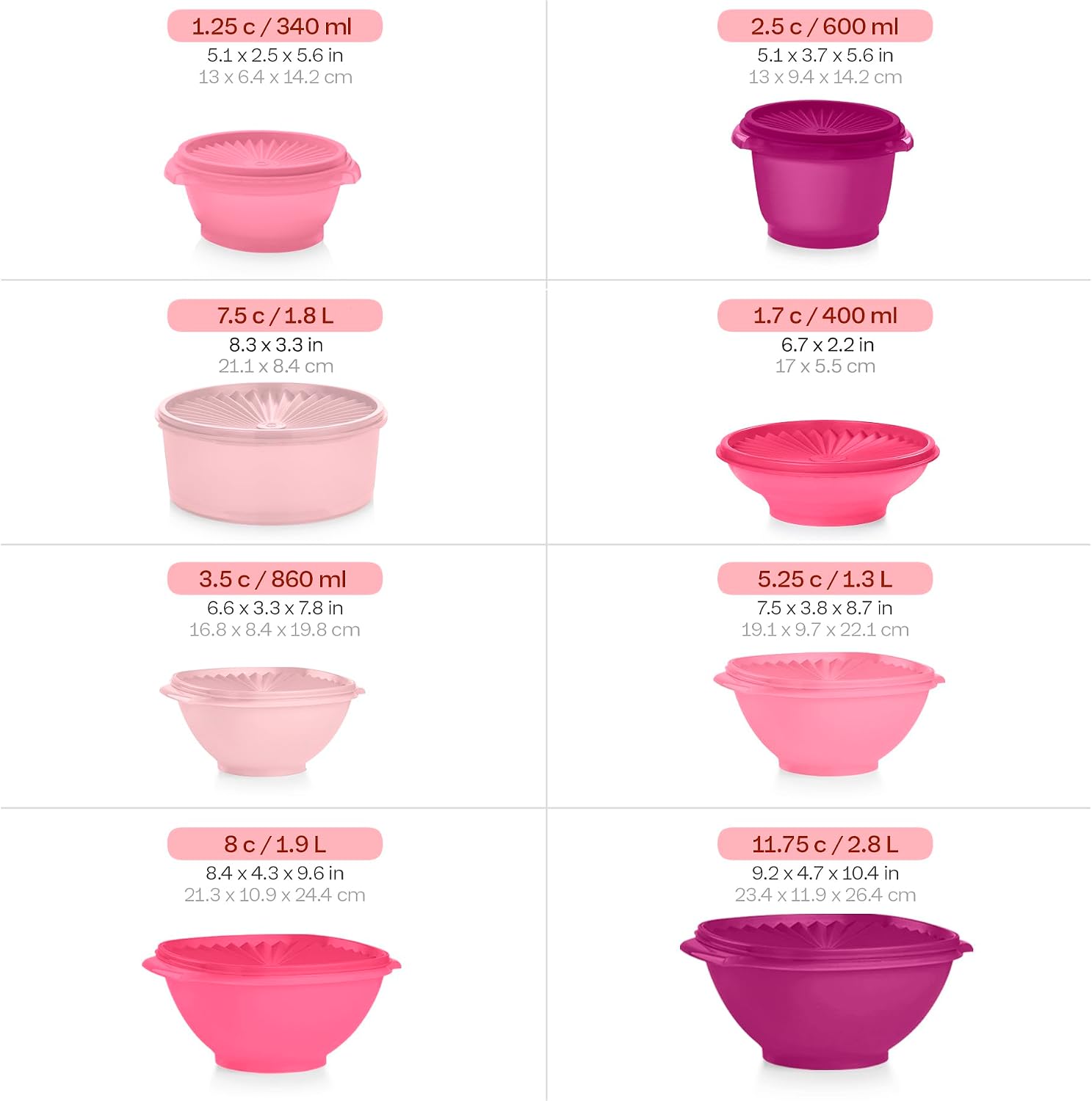 Set de 36 Recipientes Heritage Servalier con Tazones y Contenedores para Alimentos