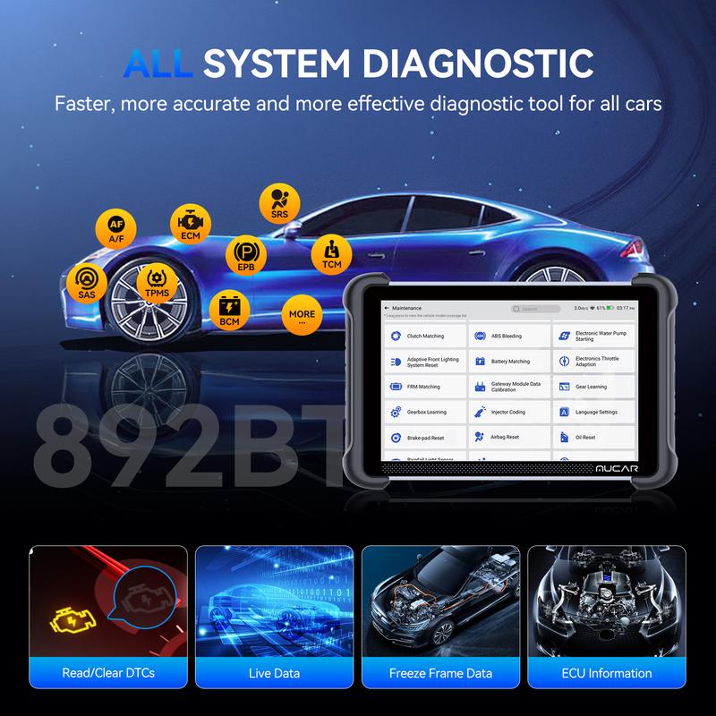 Escáner Automotriz OBD2 Bidireccional con IA, Diagnóstico Completo, Codificación ECU y 35 Servicios