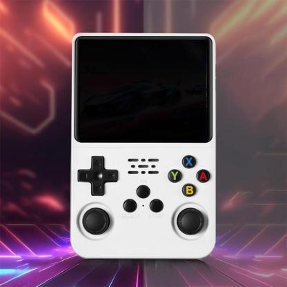  Consola Portátil Retro con Sistema Linux, Pantalla IPS de 3.5", Batería de 3000 mAh y Tarjetas TF de 32G+64G