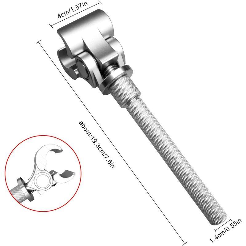 Llave para bisagras ajustable, herramienta de alineación de acero, ajustador de bisagras de puertas, abridor para gabinetes y armarios, control preciso, para hogar, RV, oficina, departamento y muebles