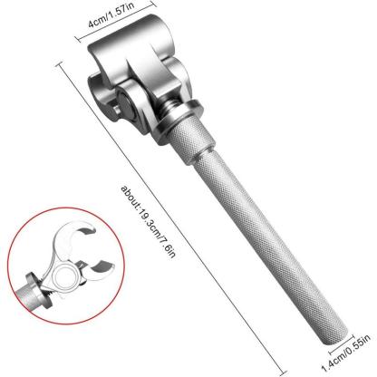 Llave para bisagras ajustable, herramienta de alineación de acero, ajustador de bisagras de puertas, abridor para gabinetes y armarios, control preciso, para hogar, RV, oficina, departamento y muebles