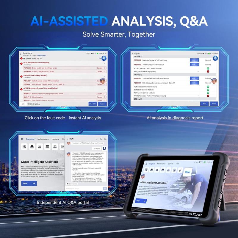 Escáner Automotriz OBD2 Bidireccional con IA, Diagnóstico Completo, Codificación ECU y 35 Servicios