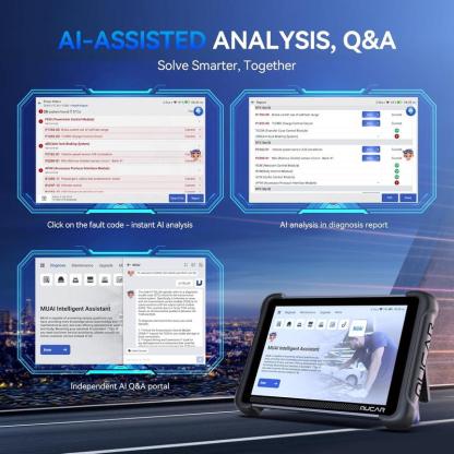 Escáner Automotriz OBD2 Bidireccional con IA, Diagnóstico Completo, Codificación ECU y 35 Servicios