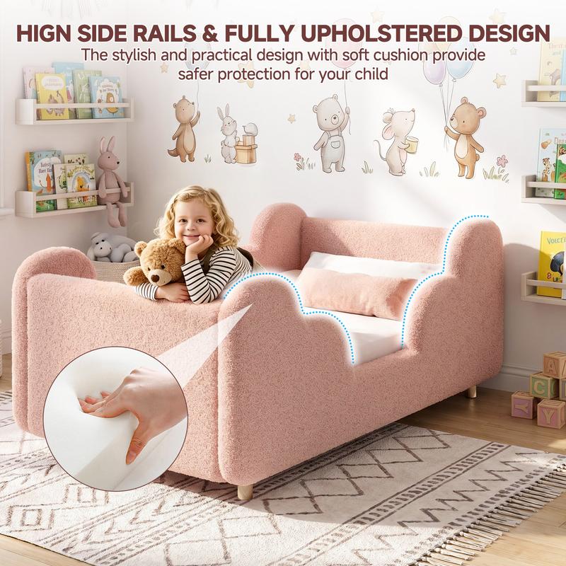 La cama ideal para tu pequeño. Segura, cómoda, con barandal desmontable y fácil de adaptar a su crecimiento.
