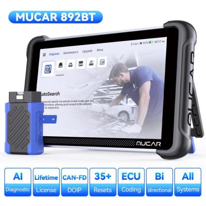 Escáner Automotriz OBD2 Bidireccional con IA, Diagnóstico Completo, Codificación ECU y 35 Servicios