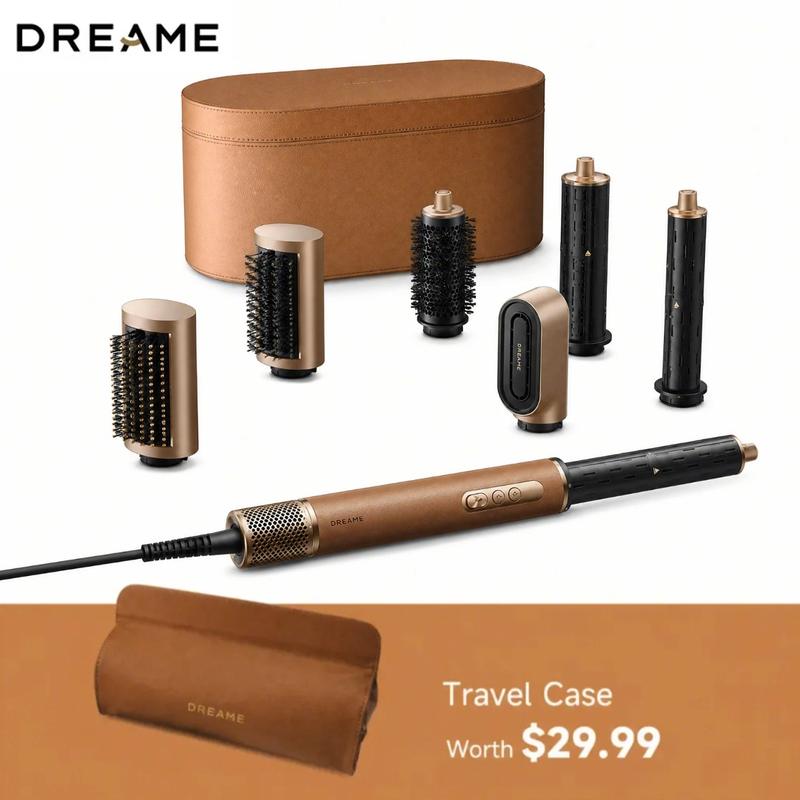 【Oferta Limitada】Moldeador de Cabello 7 en 1 con Secado Rápido, Set de Peinado 4 en 1, Voltaje de 110-120 V, 2 Barriles Rizadores, Efecto Voluminizador, Cepillo Alisador y Herramientas para Rizar y Secar el Cabello