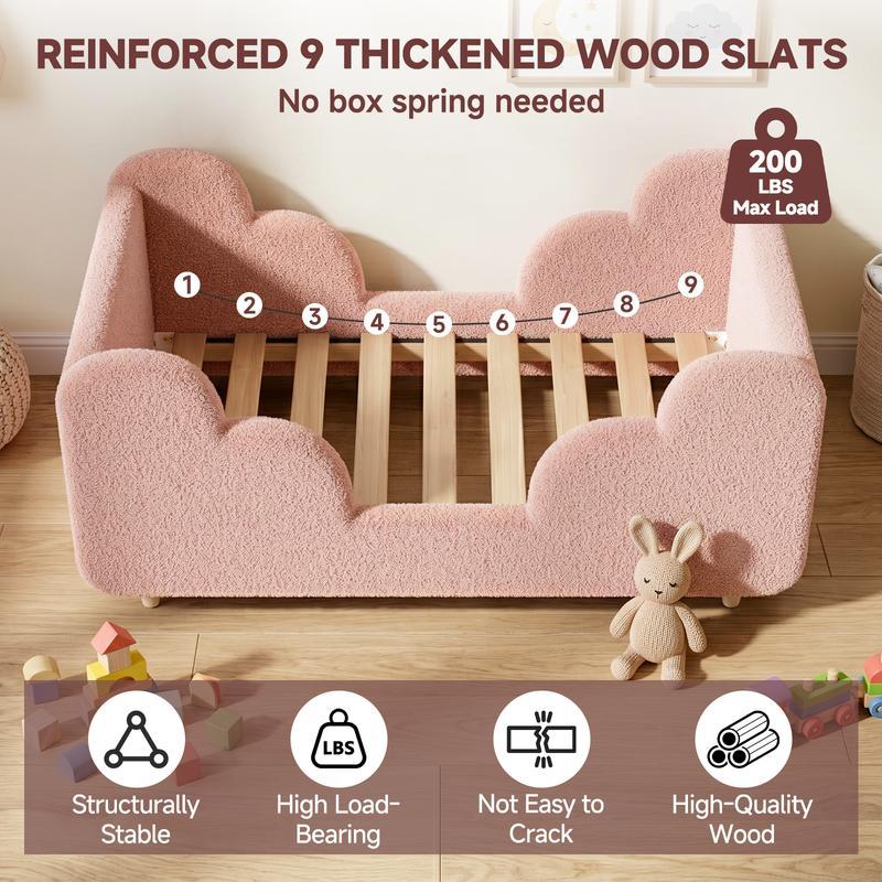 La cama ideal para tu pequeño. Segura, cómoda, con barandal desmontable y fácil de adaptar a su crecimiento.