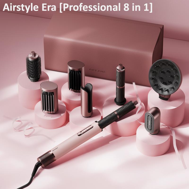 【Oferta Limitada】Moldeador de Cabello 7 en 1 con Secado Rápido, Set de Peinado 4 en 1, Voltaje de 110-120 V, 2 Barriles Rizadores, Efecto Voluminizador, Cepillo Alisador y Herramientas para Rizar y Secar el Cabello