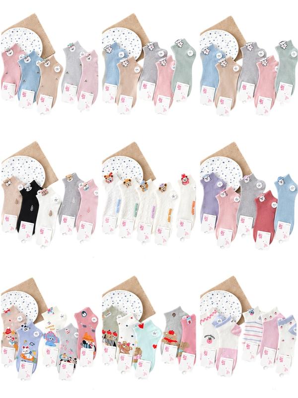 50 Pares Surtido de Calcetines Tobillera Alta para Mujer Calidad Duradera y Diseños Variados para Todo el Día Ye Store MC-44