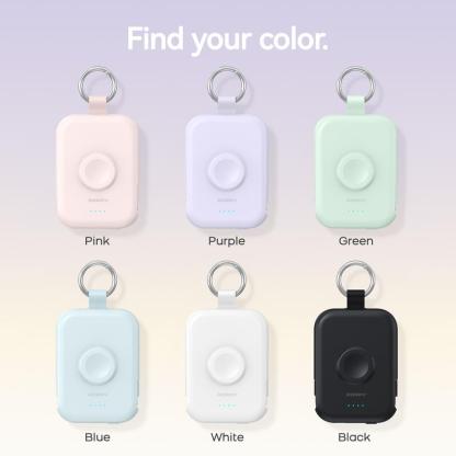 Cargador Portátil 5000mAh/10000mAh con Cables Integrados, Batería Compacta para iPhone, Apple Watch y AirPods, Ideal para Viajes