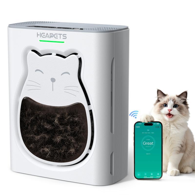 Purificador de Aire para Hogar hasta 2500 pies², Filtro HEPA H13 de Doble Cara, Elimina Pelo de Mascotas, Olores, Alérgenos y PM2.5 con Modo Automático y 5 Velocidades