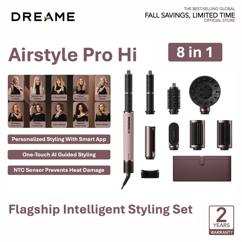 【Oferta Limitada】Moldeador de Cabello 7 en 1 con Secado Rápido, Set de Peinado 4 en 1, Voltaje de 110-120 V, 2 Barriles Rizadores, Efecto Voluminizador, Cepillo Alisador y Herramientas para Rizar y Secar el Cabello